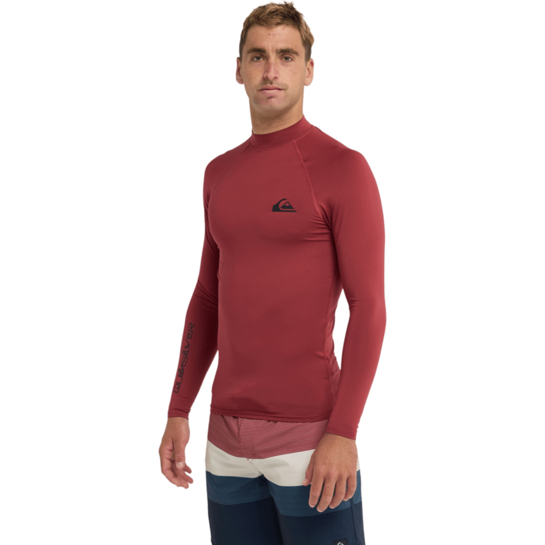 2026 Quiksilver Männer Everyday UPF50 Langarm-Lycra-Weste AQYWR03131 - Burnt Russet